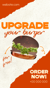 Upgrade your Burger! Facebook Story Image Preview