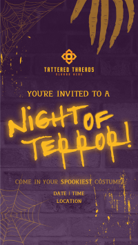 Spooky Halloween Party TikTok Video Image Preview