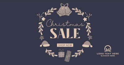 Christmas Wreath Sale Facebook ad Image Preview