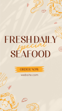 Seafood Buffet Facebook Story Design