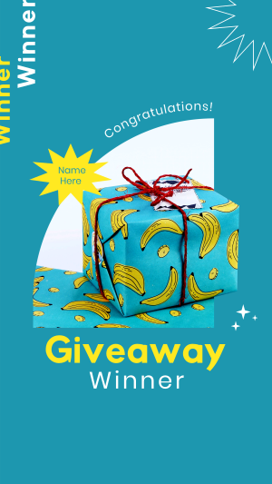 Banana Gift Wrap Facebook story Image Preview