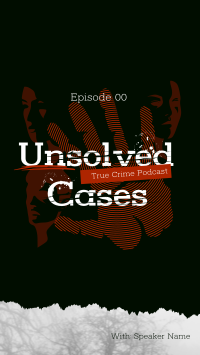 Unsolved Crime Podcast Instagram Reel Design