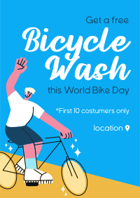 Bike Wash Poster Design