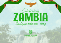 Zambia Independence Day Postcard Image Preview