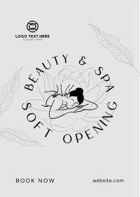 Spa Soft Opening  Flyer Design