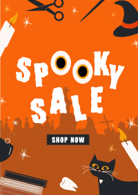 Super Spooky Sale Poster Design