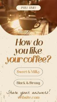 Coffee Customer Engagement Instagram Story Design