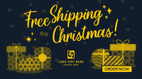Modern Christmas Free Shipping Animation Preview