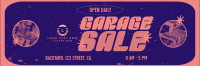 Retro Quirky Yard Sale Twitter Header Image Preview