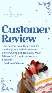 Birthday Cake Review YouTube Short Design