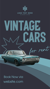 Vintage Car Rental YouTube short Image Preview
