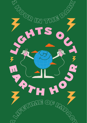 Earth Hour Lights Out Poster Image Preview