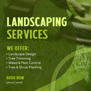 Professional Landscaping Instagram post Image Preview