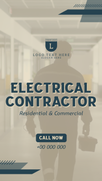  Electrical Contractor Service Facebook Story Design