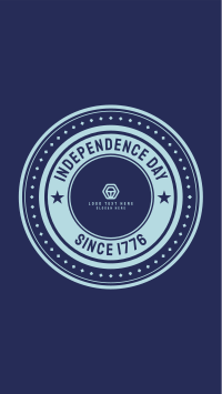 4th of July Badge Facebook story Image Preview