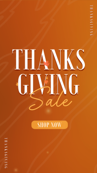 Thanksgiving Autumn Shop Sale TikTok Video Preview