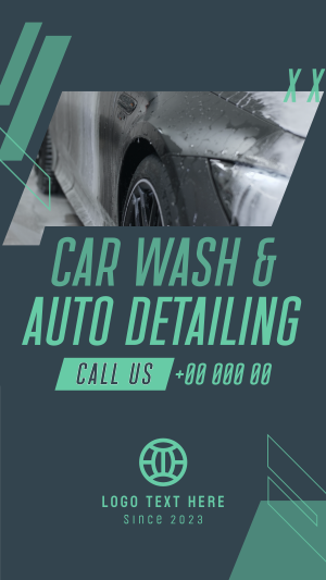 Car Wash Auto detailing Service Instagram story Image Preview