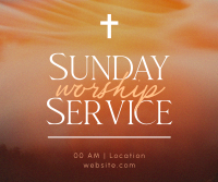 Blessed Sunday Service Facebook Post | BrandCrowd Facebook Post Maker