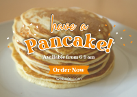 Have a Pancake Postcard Image Preview
