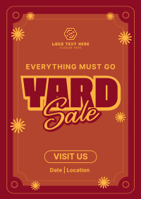 Minimalist Yard Sale Poster Design