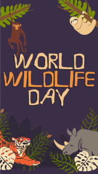 Rustic World Wildlife Day Facebook Story Design