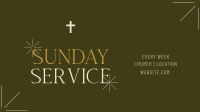 Earthy Sunday Service Animation Design