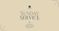 Earthy Sunday Service Facebook ad Image Preview