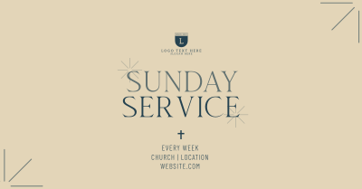 Earthy Sunday Service Facebook ad Image Preview