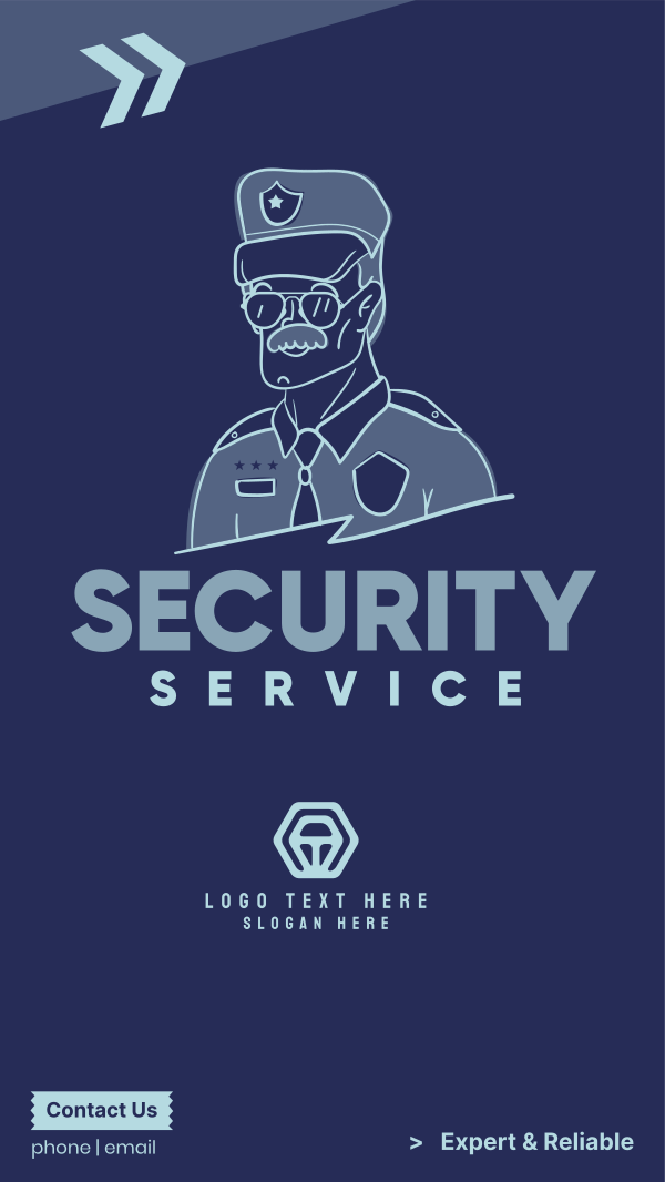 Security Officer Instagram Story Design