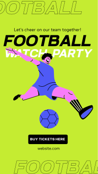 Football Watch Party TikTok Video Image Preview