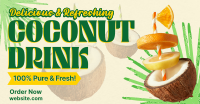 Refreshing Coconut Drink Facebook ad Image Preview