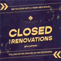 Generic Closed for Renovations Instagram Post Preview