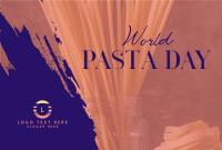 World Pasta Day Brush Pinterest Cover Design