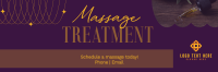 Spa Massage Treatment Twitter Header Design