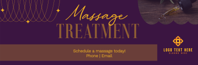 Spa Massage Treatment Twitter header (cover) Image Preview