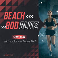 Summer Fitness Plan Instagram Post Design