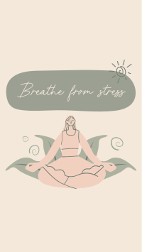 Breathe From Stress TikTok Video Design