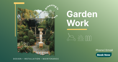Garden Work Facebook ad Image Preview
