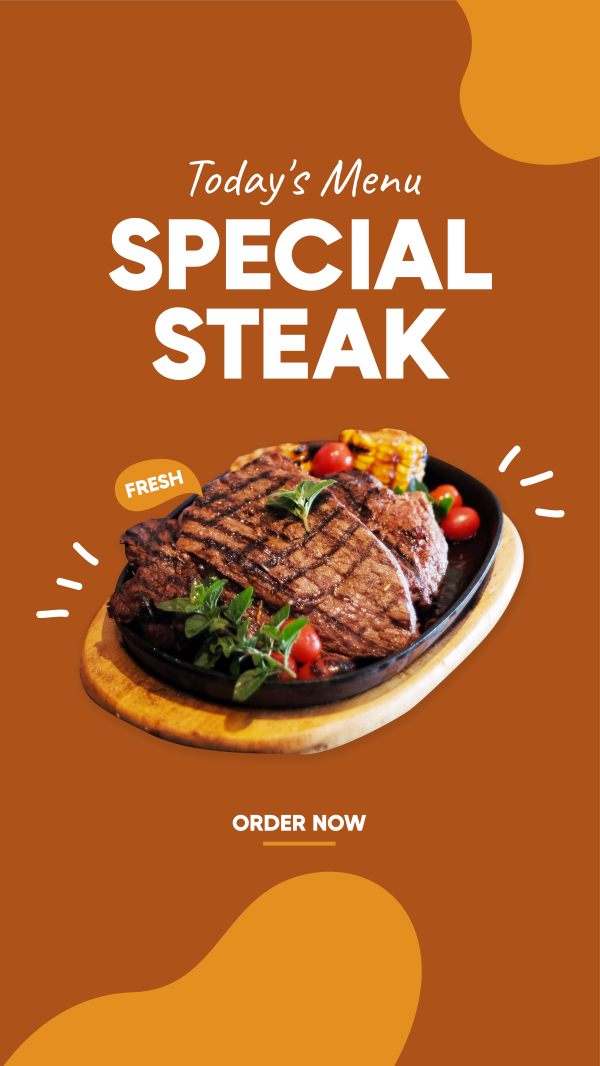 Special Steak Instagram Story Design Image Preview