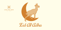 Eid Al Adha Goat Sacrifice Twitter Post Design