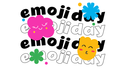 Emojis & Flowers Facebook event cover Image Preview