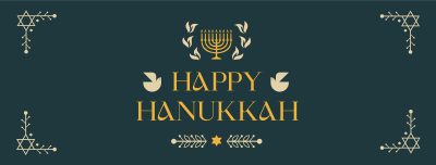 Hanukkah Menorah Ornament Facebook cover Image Preview
