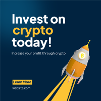 Crypto to the Moon Linkedin Post Image Preview