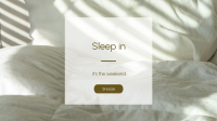 Sleep In Facebook Event Cover Image Preview