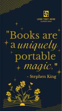 Book Magic Quote Facebook story Image Preview