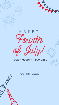 4th of July Celebration Facebook story Image Preview