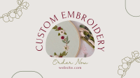 Embroidery Order Facebook event cover Image Preview