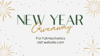 Sophisticated New Year Giveaway Facebook Event Cover Design