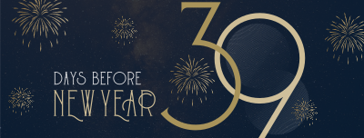 Classy Year End Countdown Facebook cover Image Preview