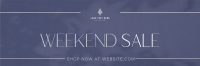 Minimalist Weekend Sale Twitter header (cover) Image Preview